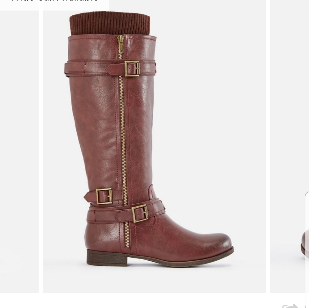 Justfab Kadijah Cuff Zip Boot